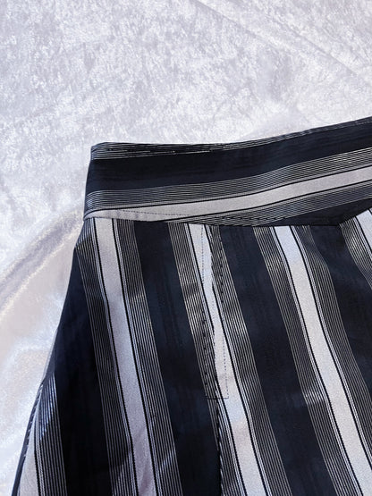 Vintage gothic striped skirt