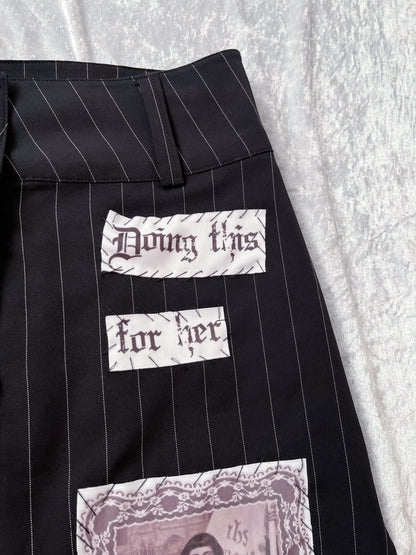 Joan of Arc REWORKED patchworks striped skirt 🗡️⚔️