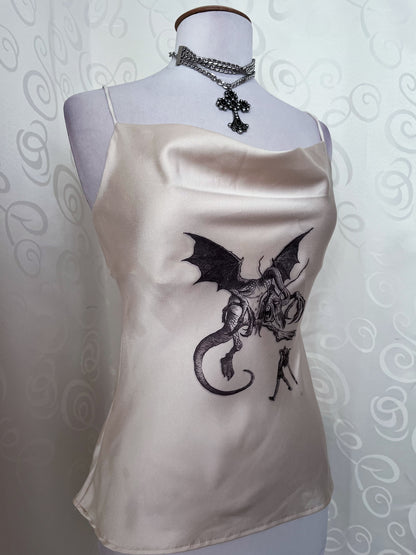 Jabberwocky REWORKED cami satin top 🐲🗡️