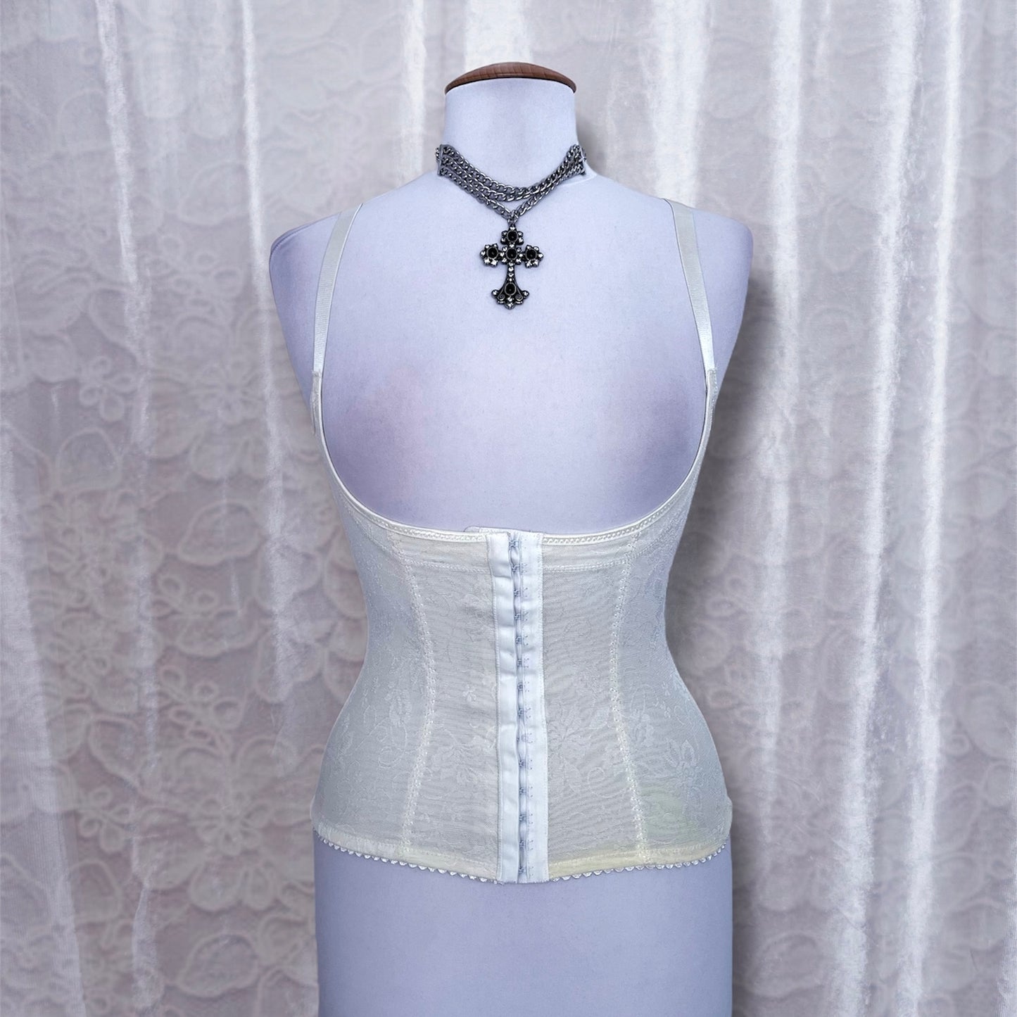 Coquette underbust cream training corset ✨