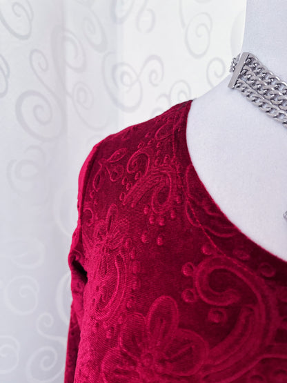 Whimsygoth Vampire red embossed velvet dress ❤️🕸️