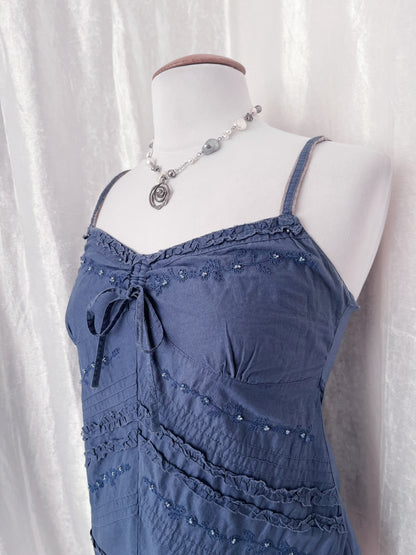 Whimsy fairy summer top with embroidered details 💜