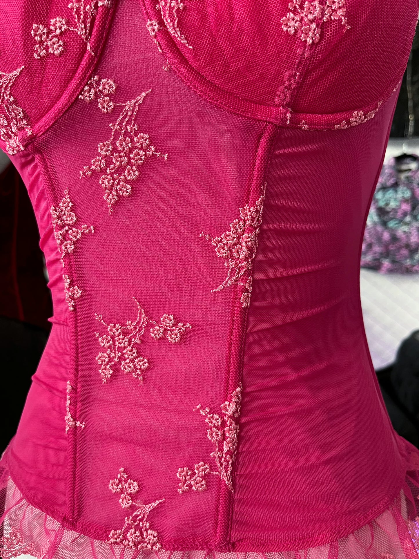 Modern whimsy fairy pink corset top 💞🦄