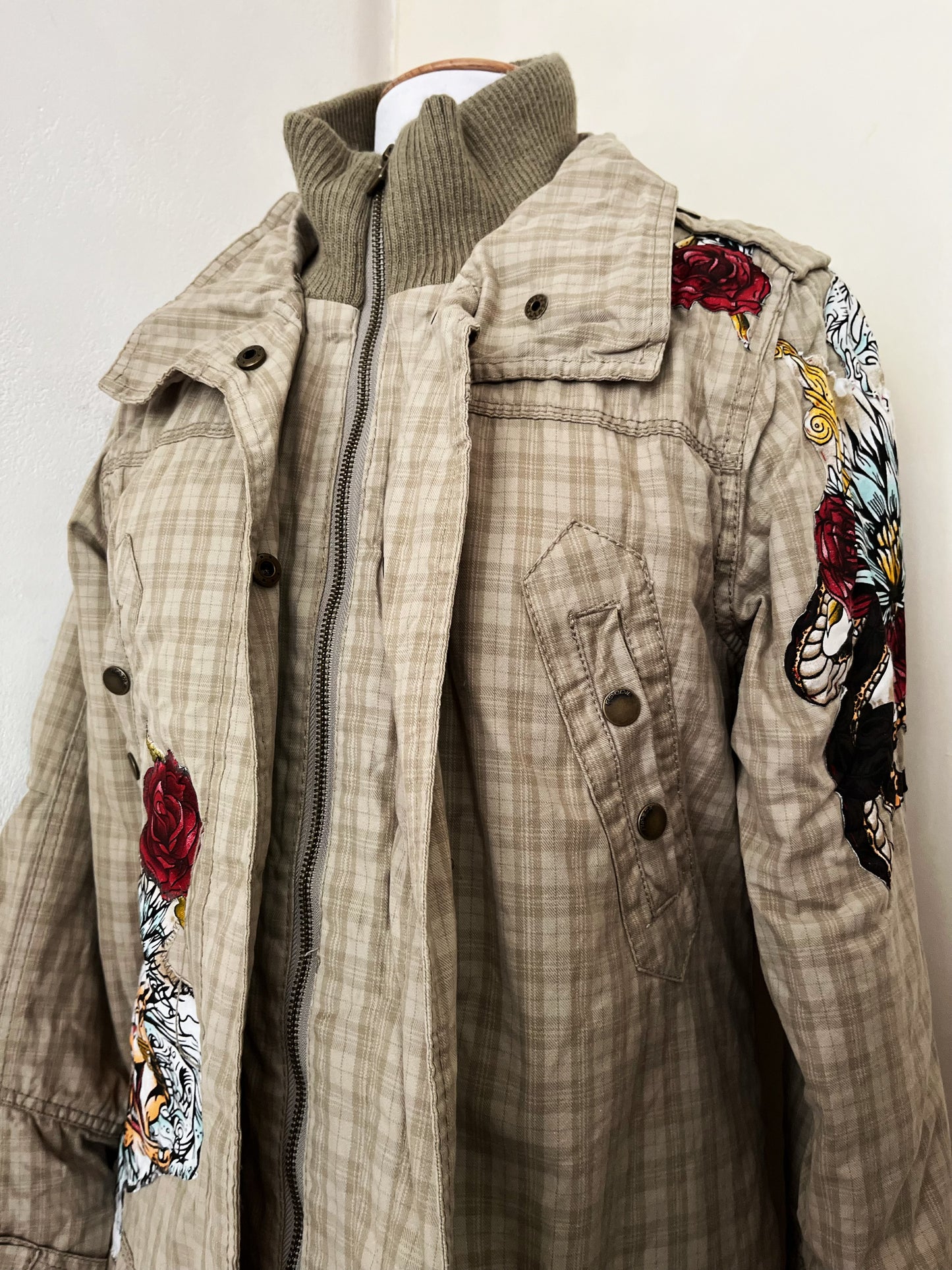 Y2K cotton zip-up coat