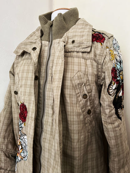 Y2K cotton zip-up coat