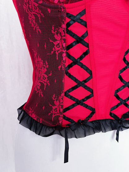 Vampire fairy red corset top 🧚🏽‍♀️