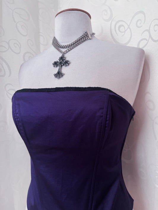 00’s whimsy deadstock purple corset 💜🌀