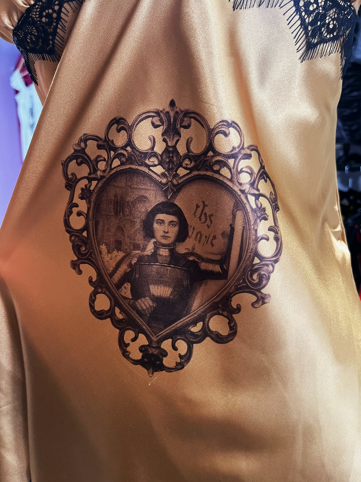Joan of Arc REWORKED golden satin nightgown 🗡️