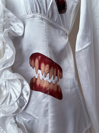 Rotten Reworked gothic deadstock ruffle shirt 🫀🥩