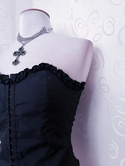 00’s black tube top 🖤♠️