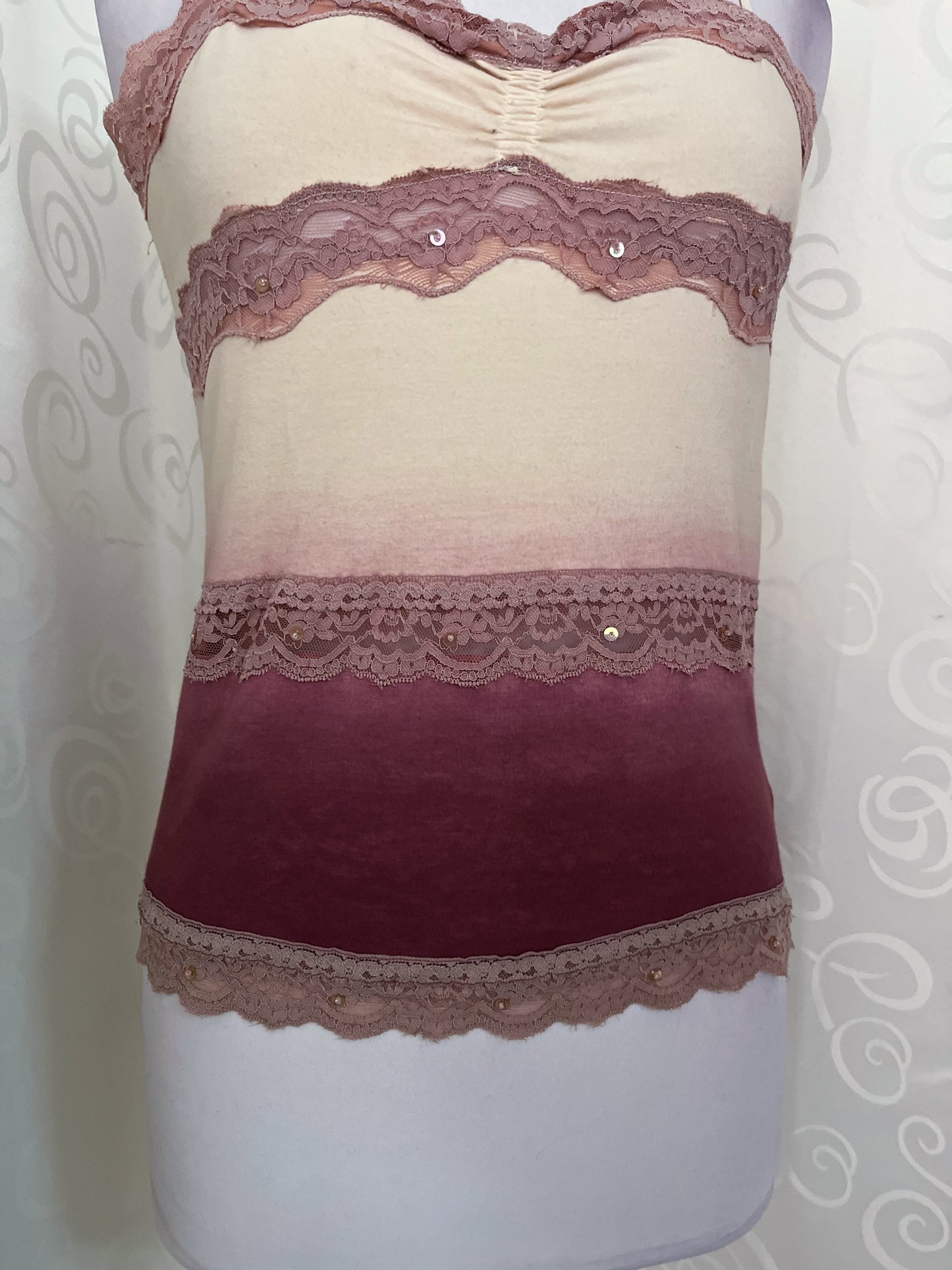 Old Bershka fairy coquette cami top with lace details 🎀💞