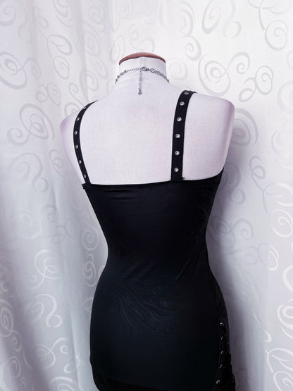 Gothic, hot maxi lace-up dress 🕷️