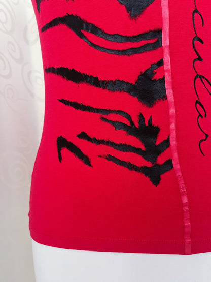 00’s hot pink graphic scratches tee 💞💅