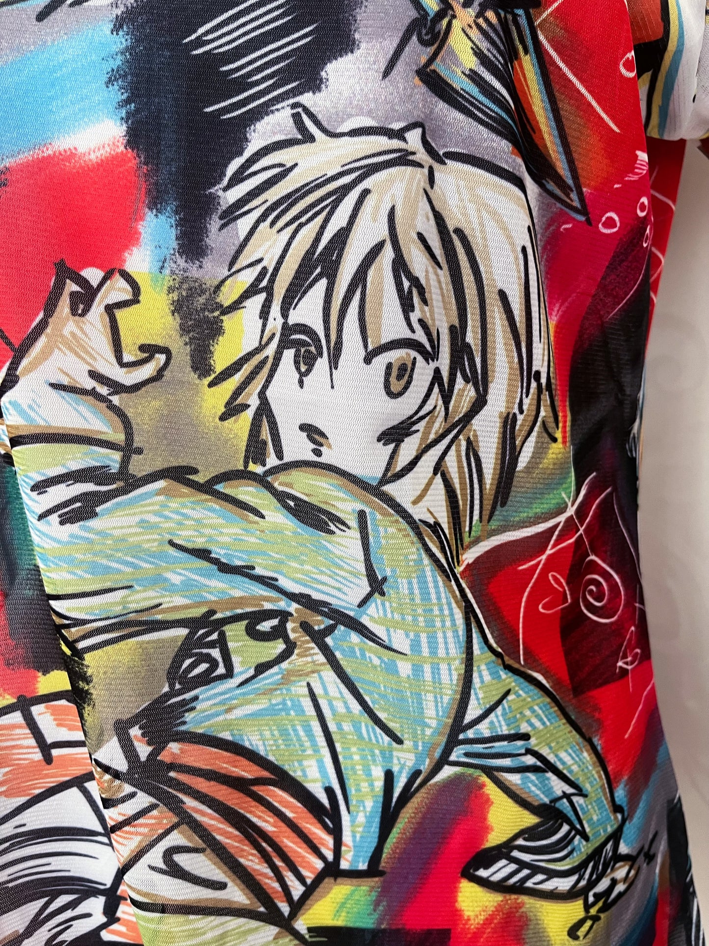 Twee anime mesh tee ❤️🍥