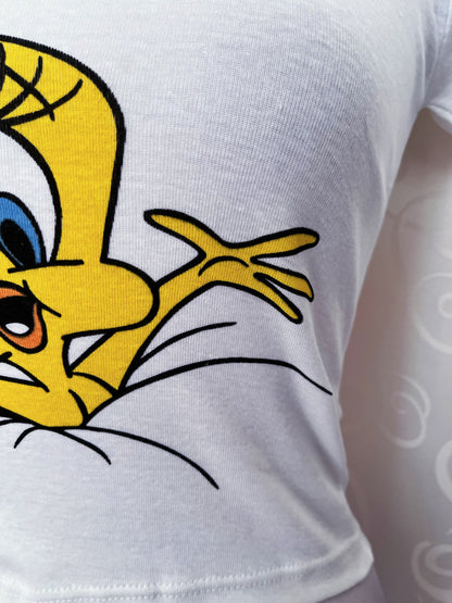 00’s Deadstock white Tweety baby tee 🐥