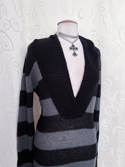 EDC emo striped sweater 💀