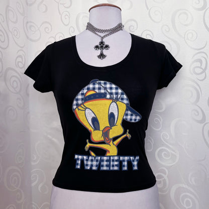 00’s Deadstock black Tweety baby tee 🐥