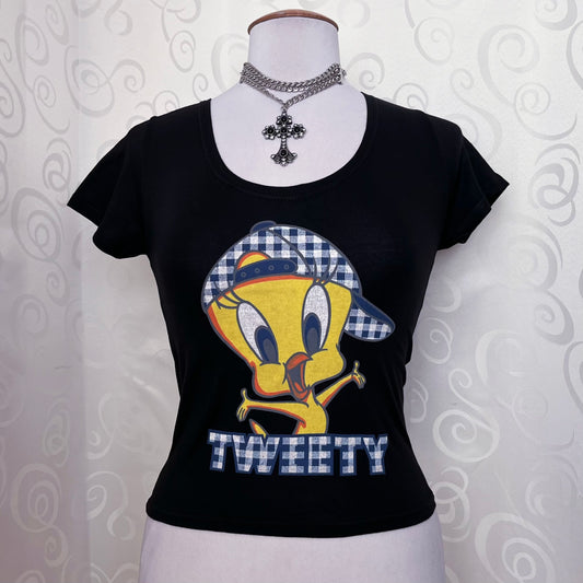 00’s Deadstock black Tweety baby tee 🐥