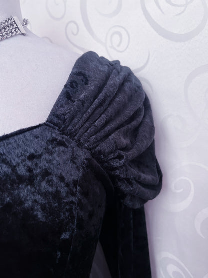 Vintage whimsy ballerina black velvet dress 🗝🔮