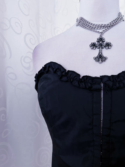 00’s black tube top 🖤♠️