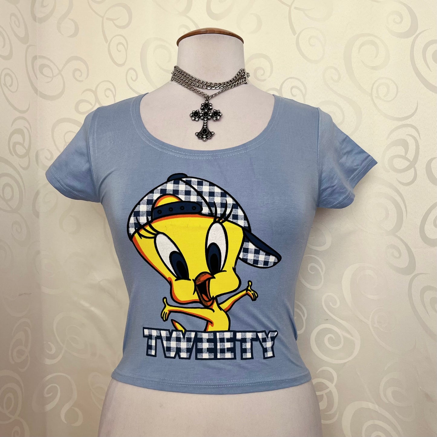 00’s Deadstock blue Tweety baby tee 🐥