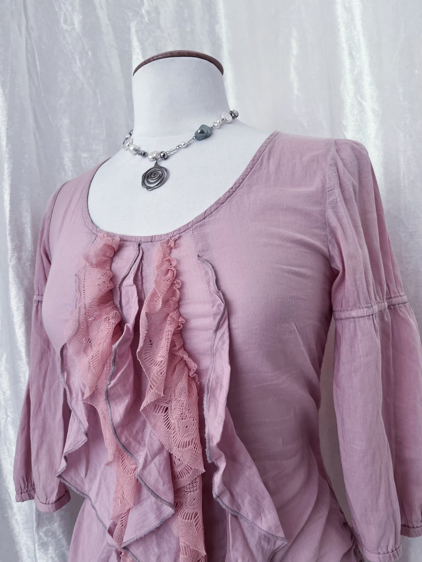 Street One cotton coquette fairy ruffle top 🎀