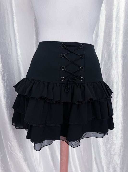 DONDUP rare wool & silk lace-up skirt 🕸️