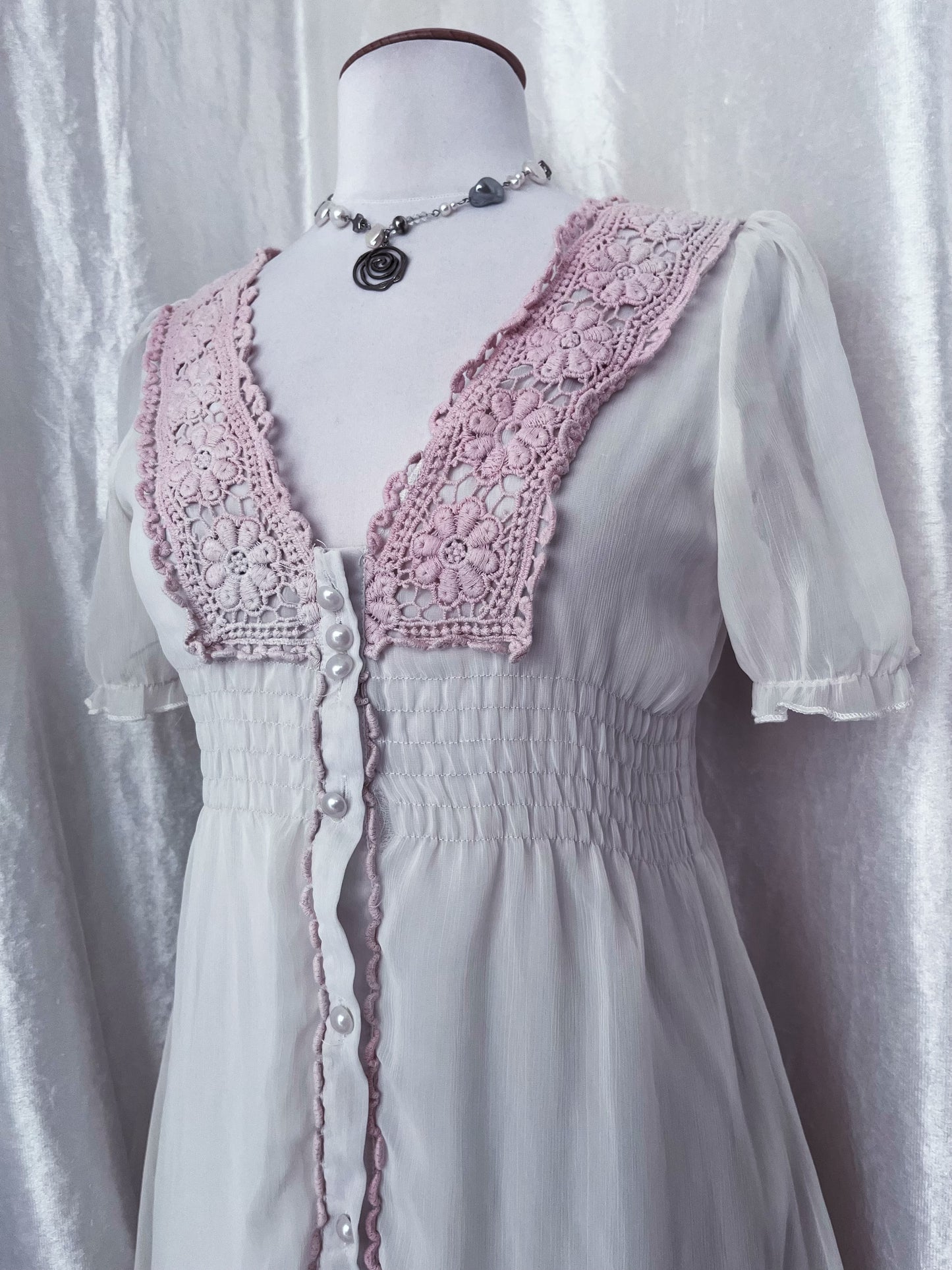 Dreamy coquette cotton & mesh dress 🎀