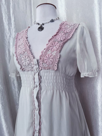 Dreamy coquette cotton & mesh dress 🎀