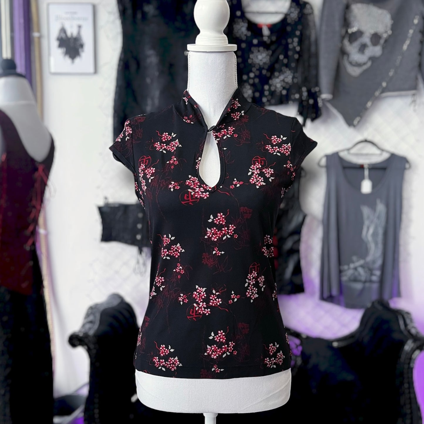 00’s Qipao style asian top 🍥