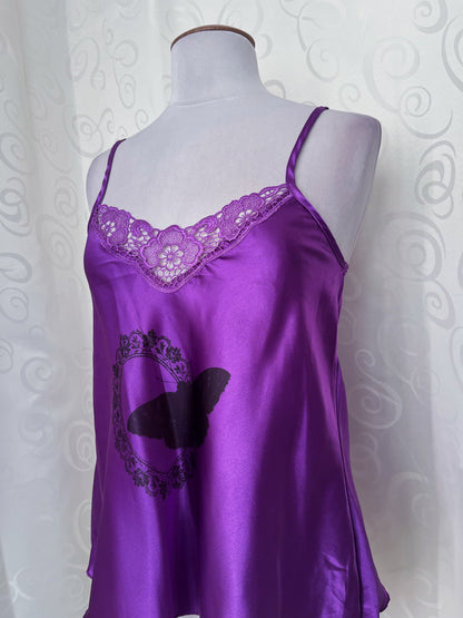 Moth REWORKED satin cami top🌀💜