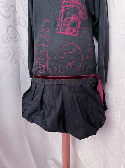 00's Desigual oversize knit balloon dress 🎀💕🍎