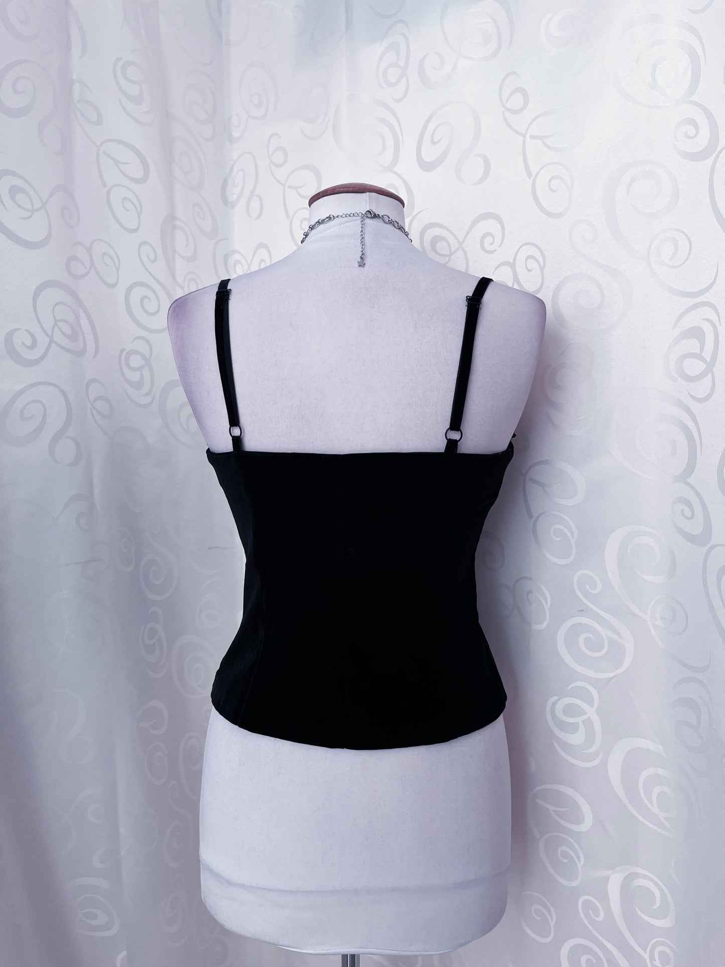 00’s Gothic velvet corset 🕸️🕷️