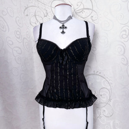 Whimsygoth mesh bustier top🕸️🕷️