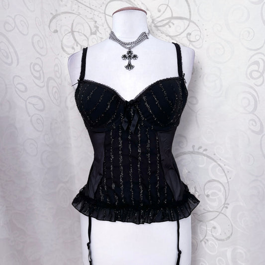Whimsygoth mesh bustier top🕸️🕷️