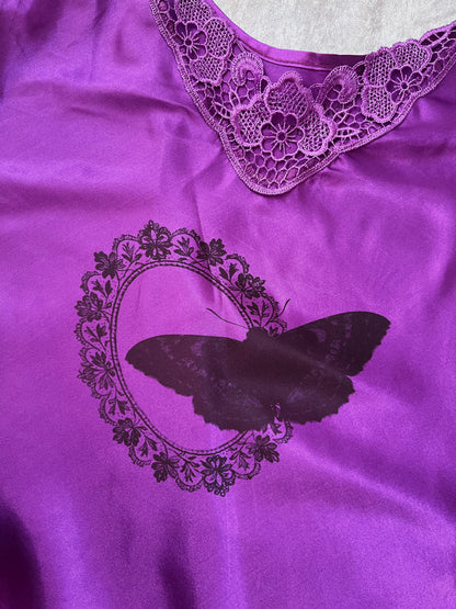 Moth REWORKED satin cami top🌀💜