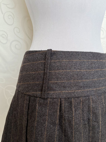 Dark academia pleated mini skirt