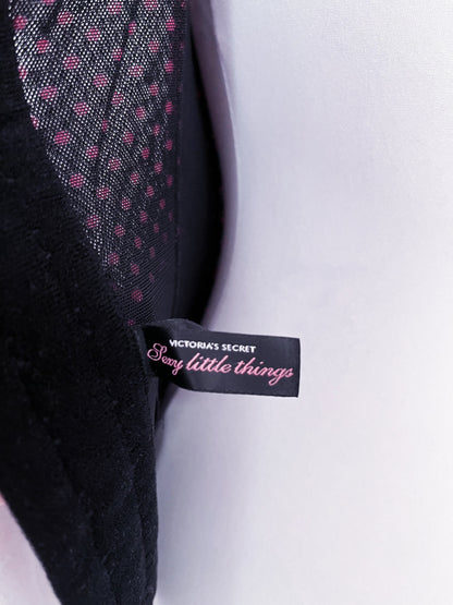 Y2K Victoria’s Secret Sexy little things mesh polka dot corset 🎀