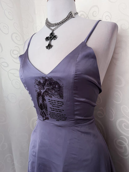 We're all mad here Reworked 00's deadstock purple dress 🍰🐛