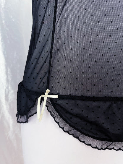 Dark coquette asymmetrical bustier top 🎀🕸️