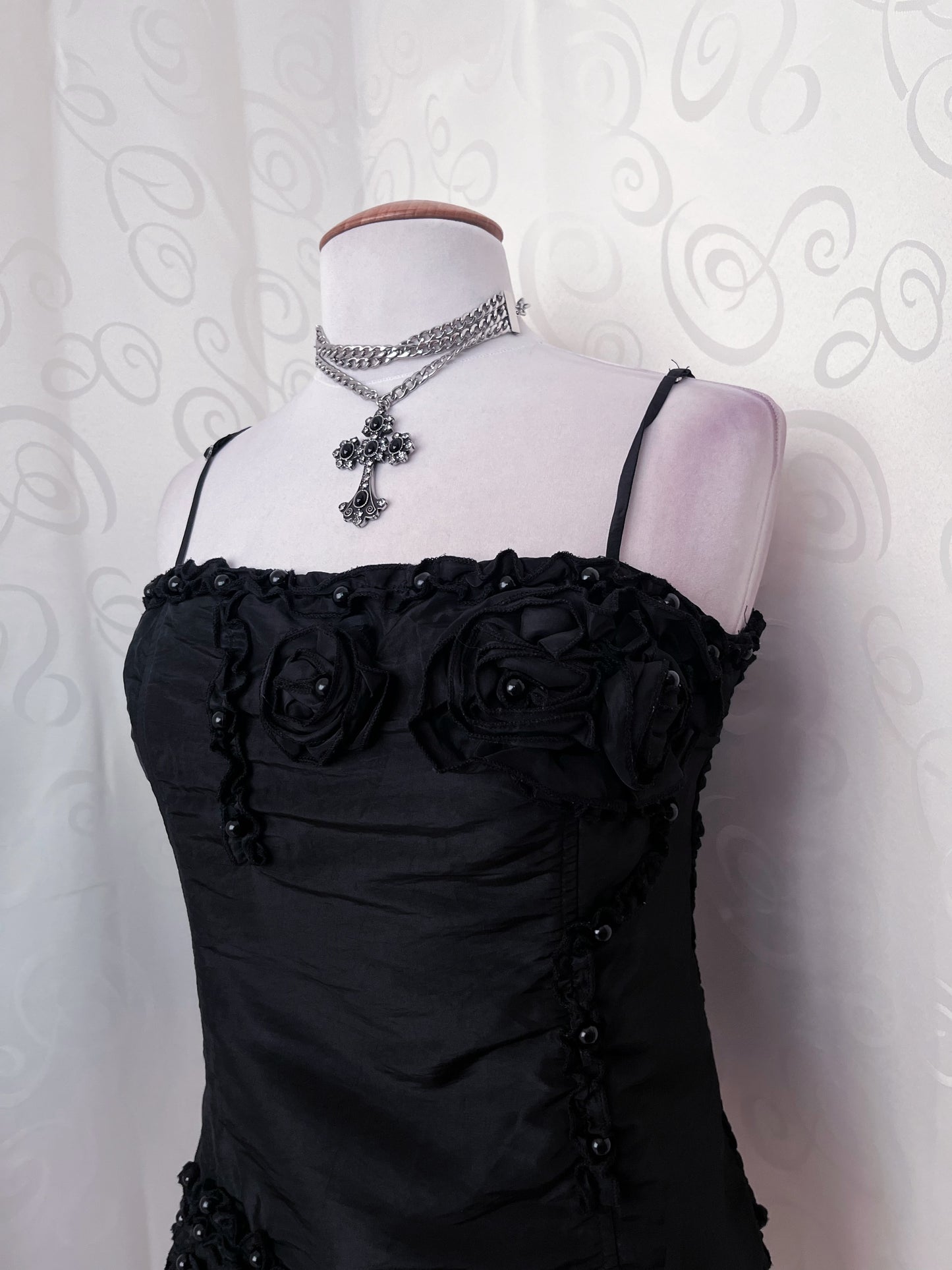 00’s Gothic / Dark Coquette black top 🥀