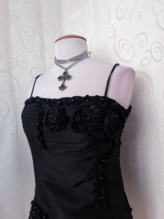 00’s Gothic / Dark Coquette black top 🥀