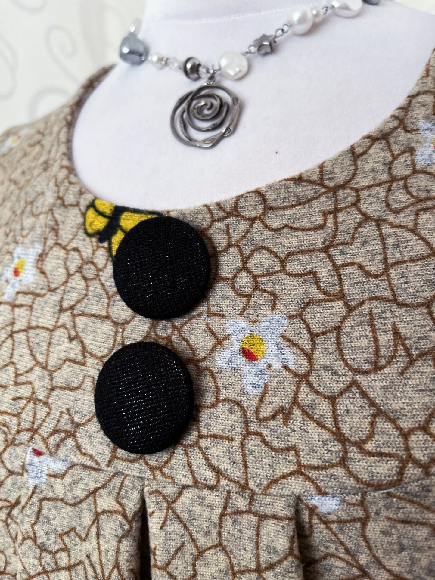 00's Whimsy Twee dress with kittens design🐈😽