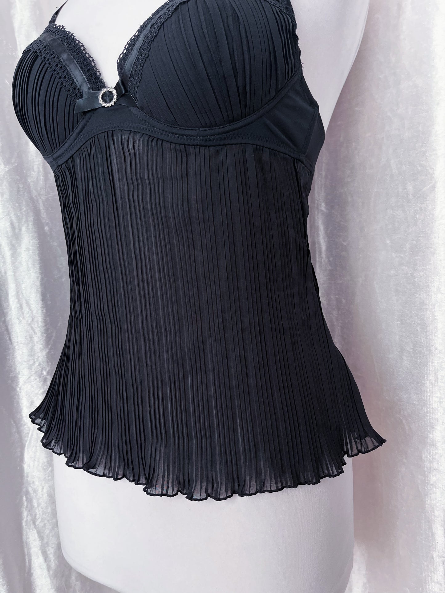 Dark coquette mesh bustier top 🗝️