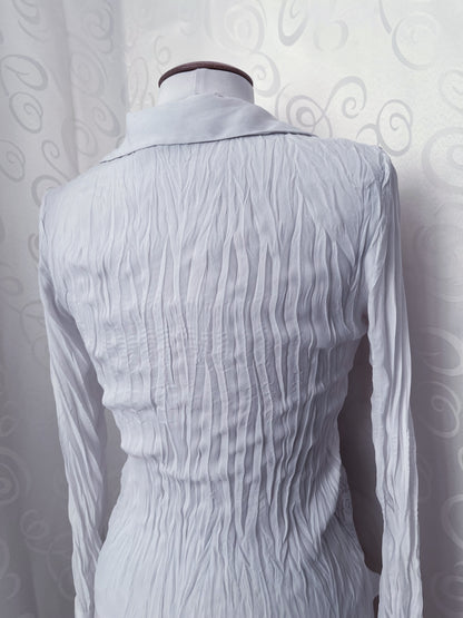 Angelic coquette ruffle mesh shirt with lace details 🪽