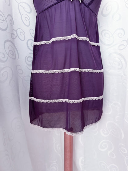 Whimsy mesh purple lingerie top 🔮💜