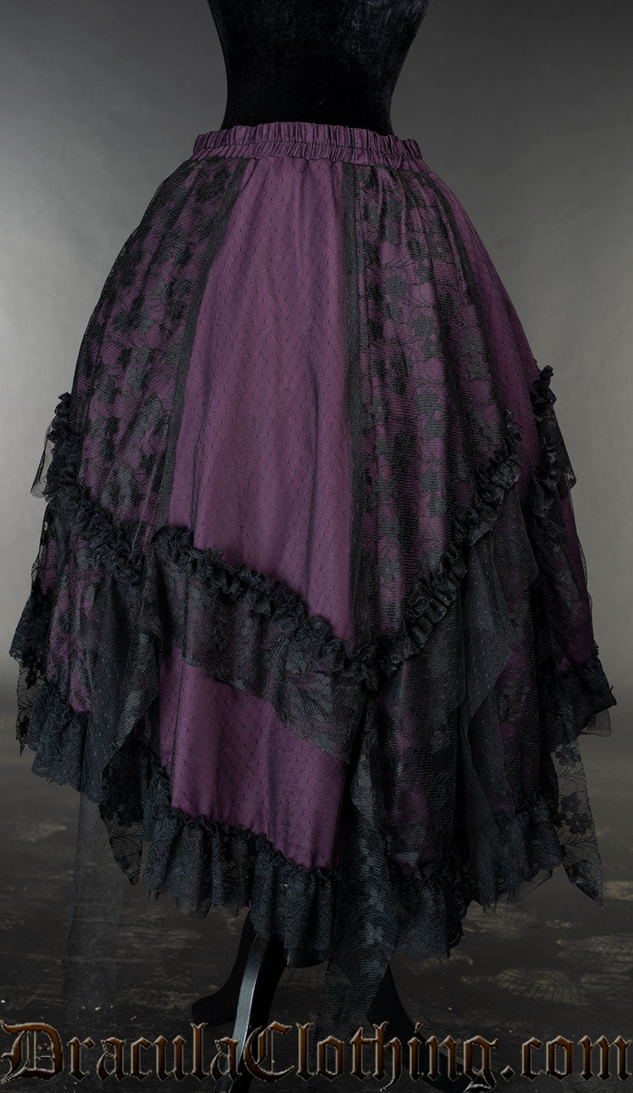 Dracula Clothing Purple Ruffle Skirt 🦇
