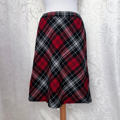 Alt Tartan wool & acrylic checked skirt ❤️🫶