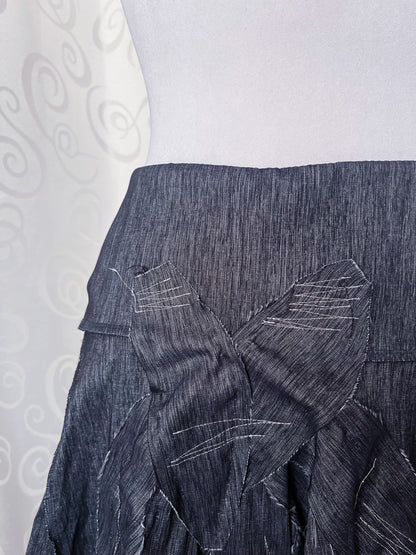 00’s whimsygoth grey skirt 🌀🩶