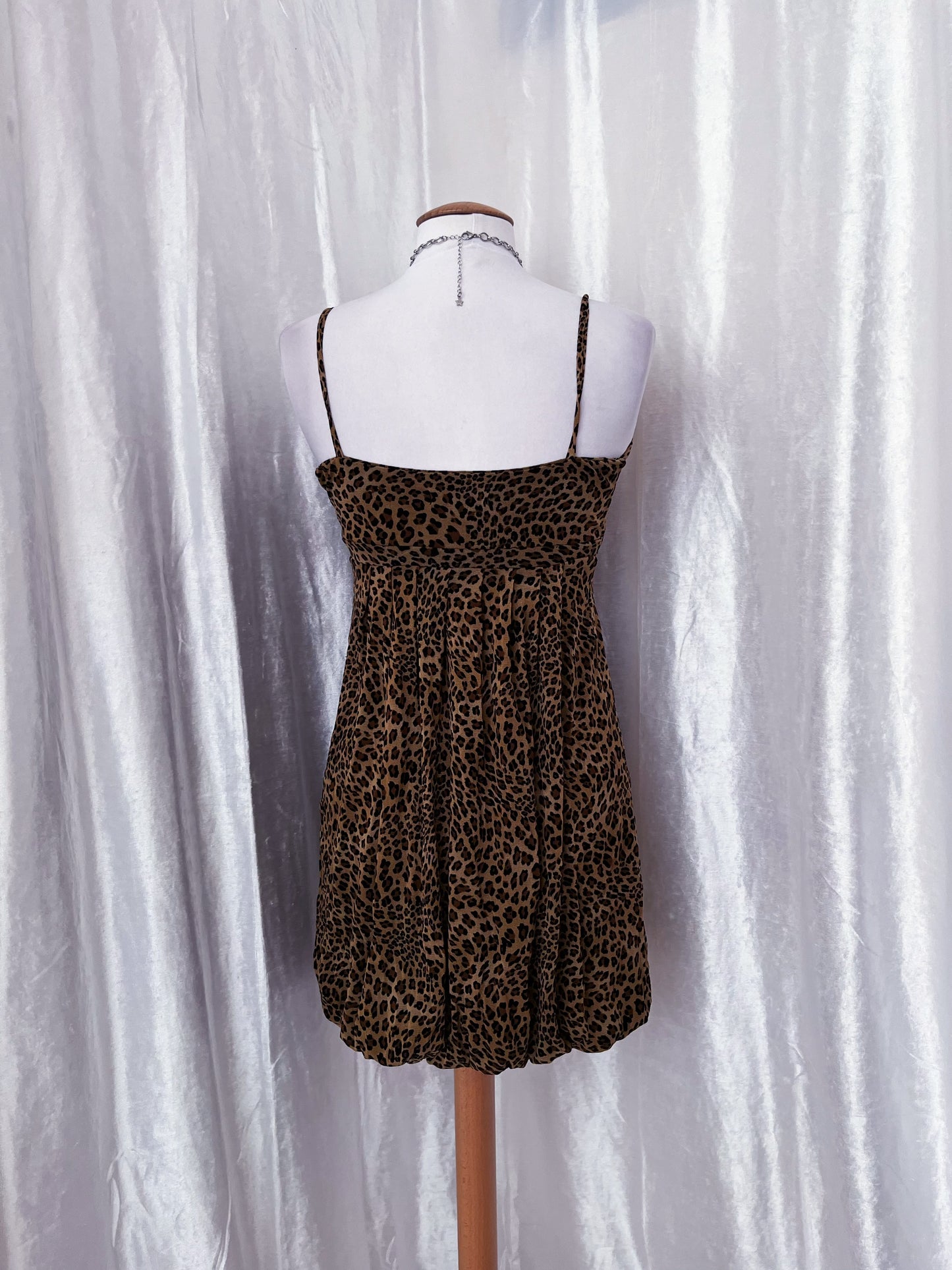 Alternative mesh double-layered leopard print dress 🐆♠️